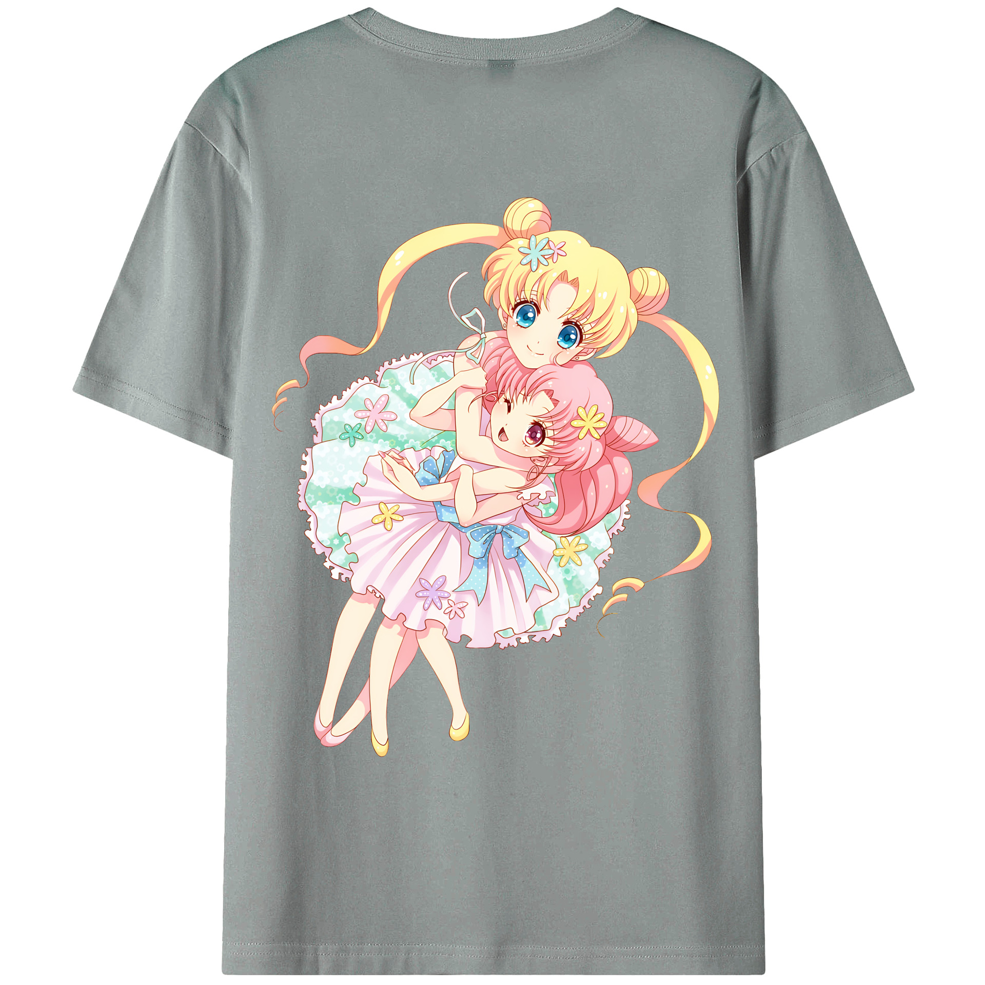 （画像用） 美少女戦士セーラームーン 愛野 美奈子 あいの みなこ Sailor Moon Aino Minako 綿100％ メンズ半袖Tシャツ（バックプリント） 通気性